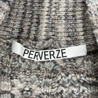 PERVERZE パーバーズ / 変わり編みニットベスト 参考定価：28,000+tax SIZE：FREE