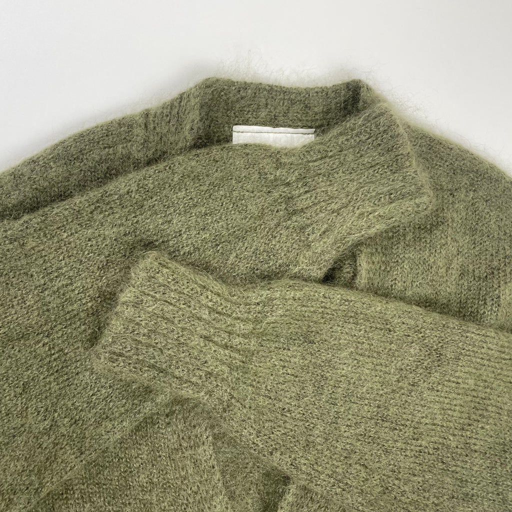 id × anytee アイディー エニティー / KID MOHAIR JUMPER (CARDIGAN TYPE) キッドモヘヤカーディガン SIZE:L