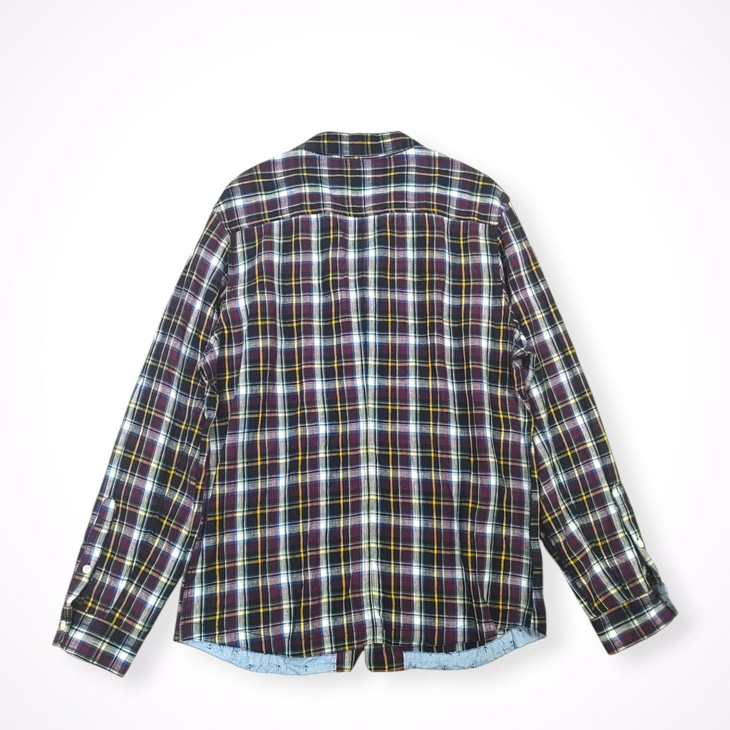 BARACUTA / マドラスチェック リネンシャツジャケット 参考定価：35,000程度 SIZE:42