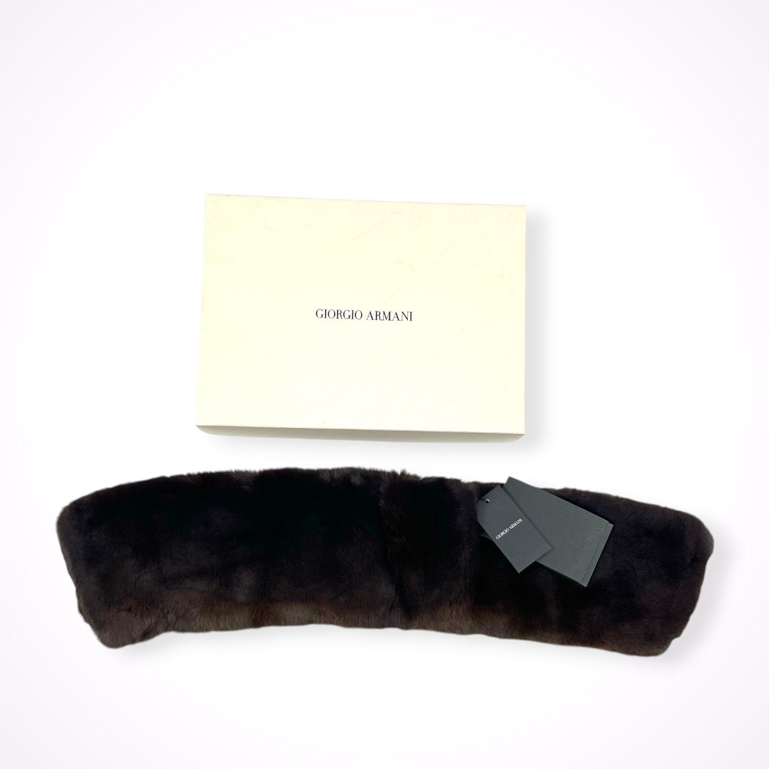 GIORGIO ARMANI / ラビットファー ティペット 未使用品 参考定価：180,000程度