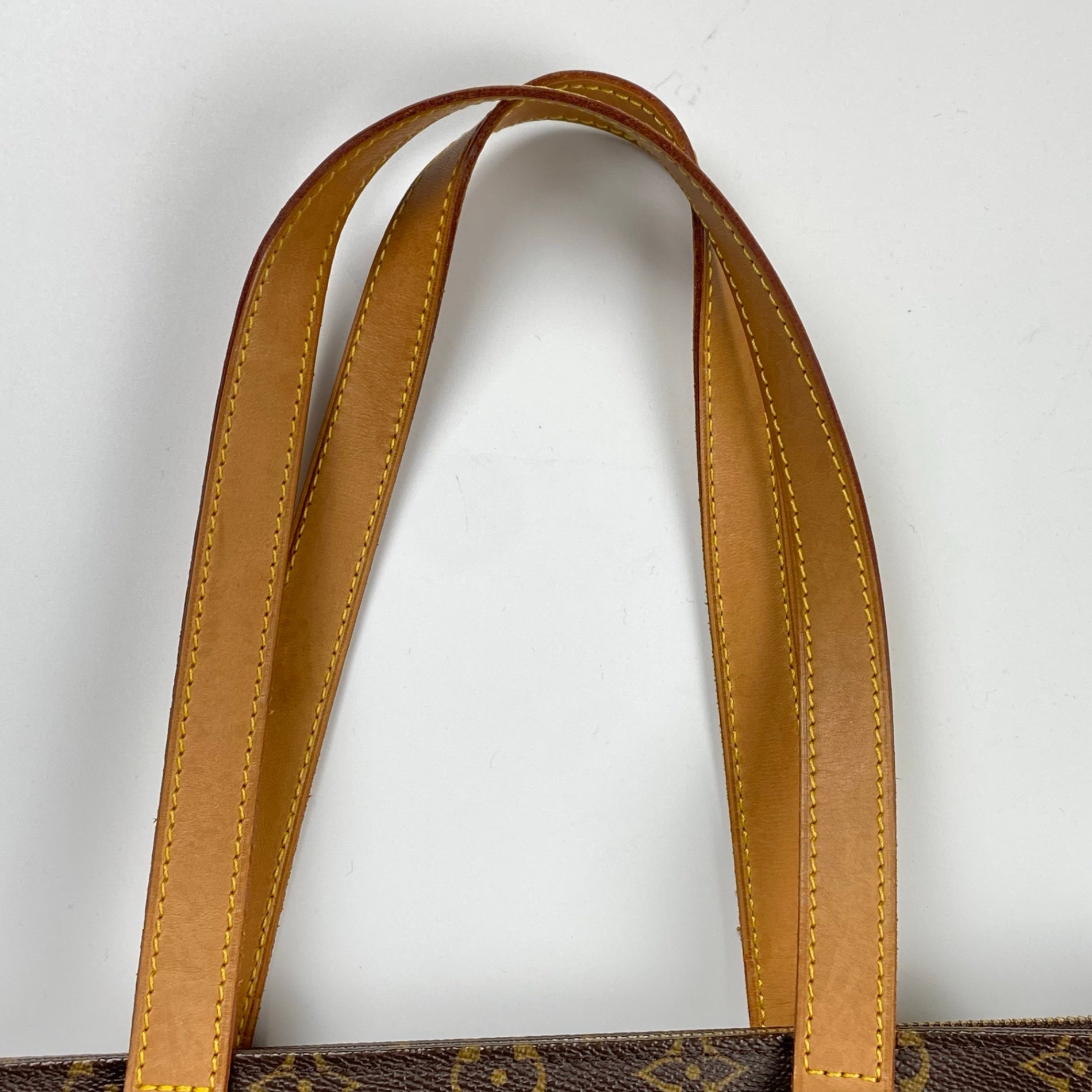 【鑑定済 美品】 LOUIS VUITTON ルイヴィトン / カバピアノ M51148 トートバッグ モノグラムキャンバス ブラウン 茶