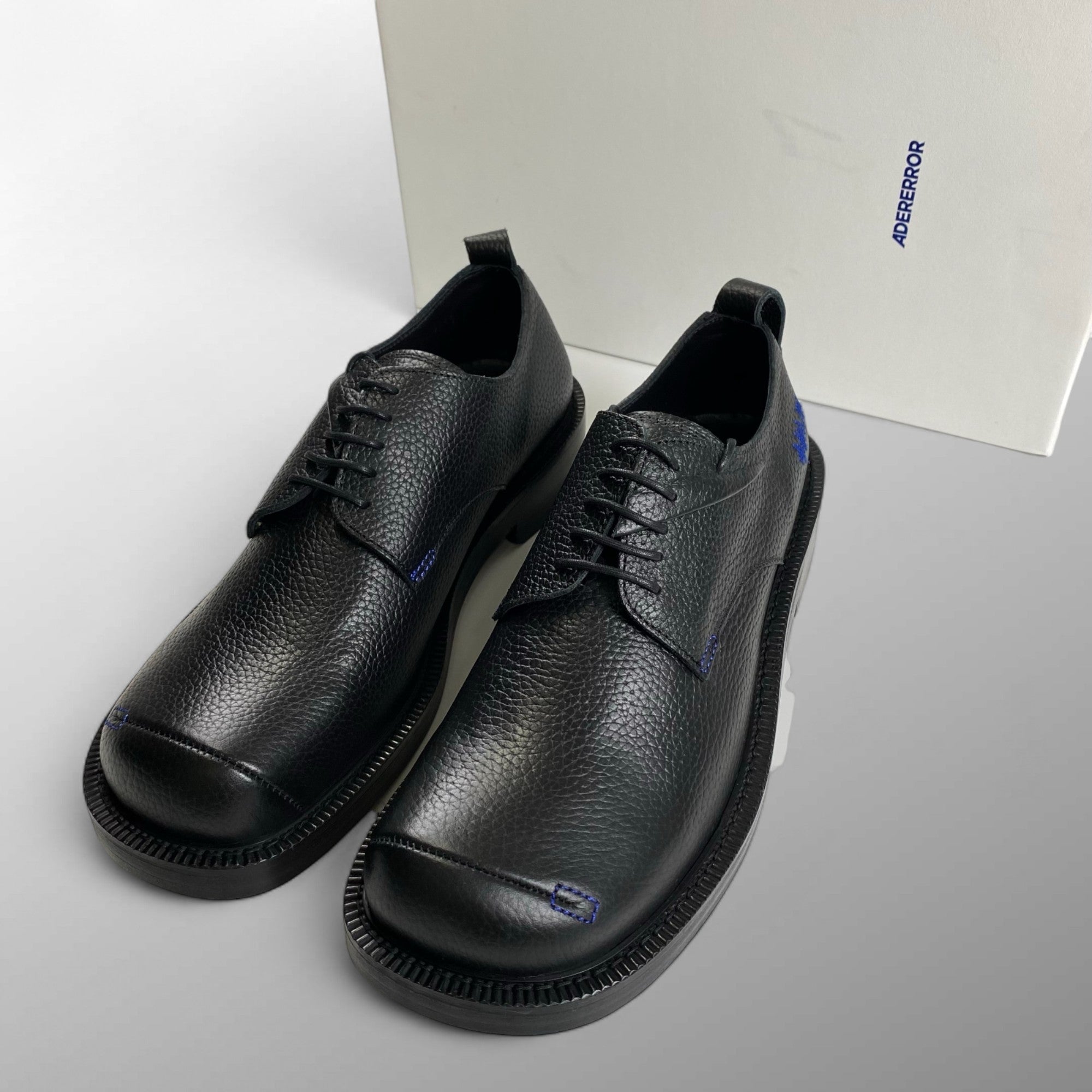 【未使用】 ADERERROR アーダーエラー / Curve DB01 Noir レザーシューズ ブラック SIZE:42(27cm程度)