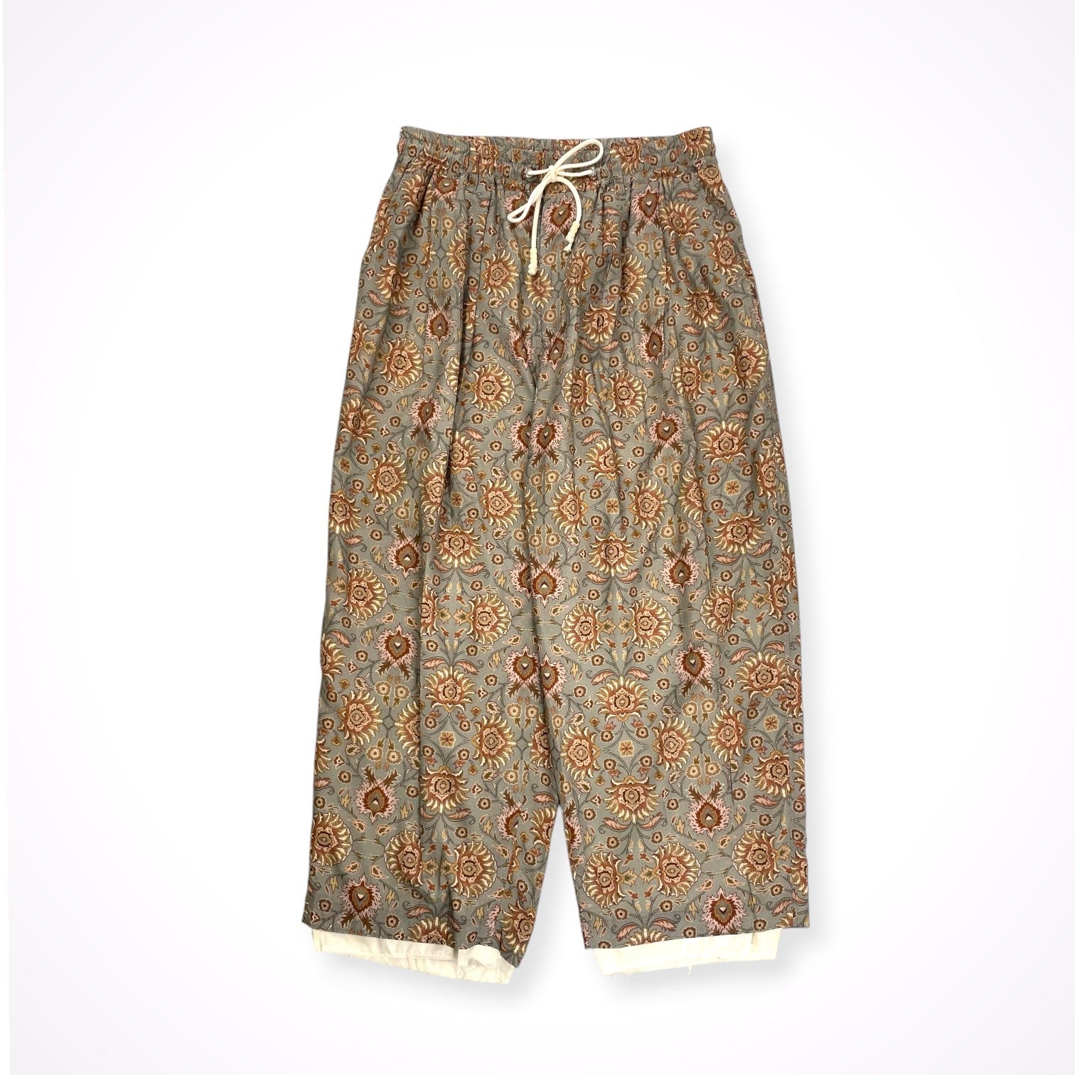 FACCIES / Oriental Pattern Rayon Long Pants 参考定価：38,000+tax SIZE:2