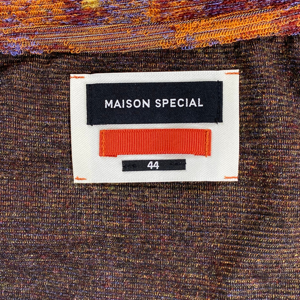 MAISON SPECIAL メゾンスぺシャル / アブストラクトパイルジャガードプライムオーバータートルネックロングスリーブTシャツ SIZE:44