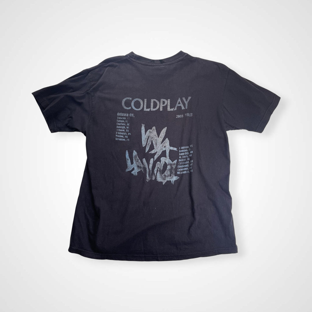 COLDPLAY コールドプレイ / 00s 「美しき生命／Viva La Vida」 ツアーTシャツ バンドT SIZE:M-L程度