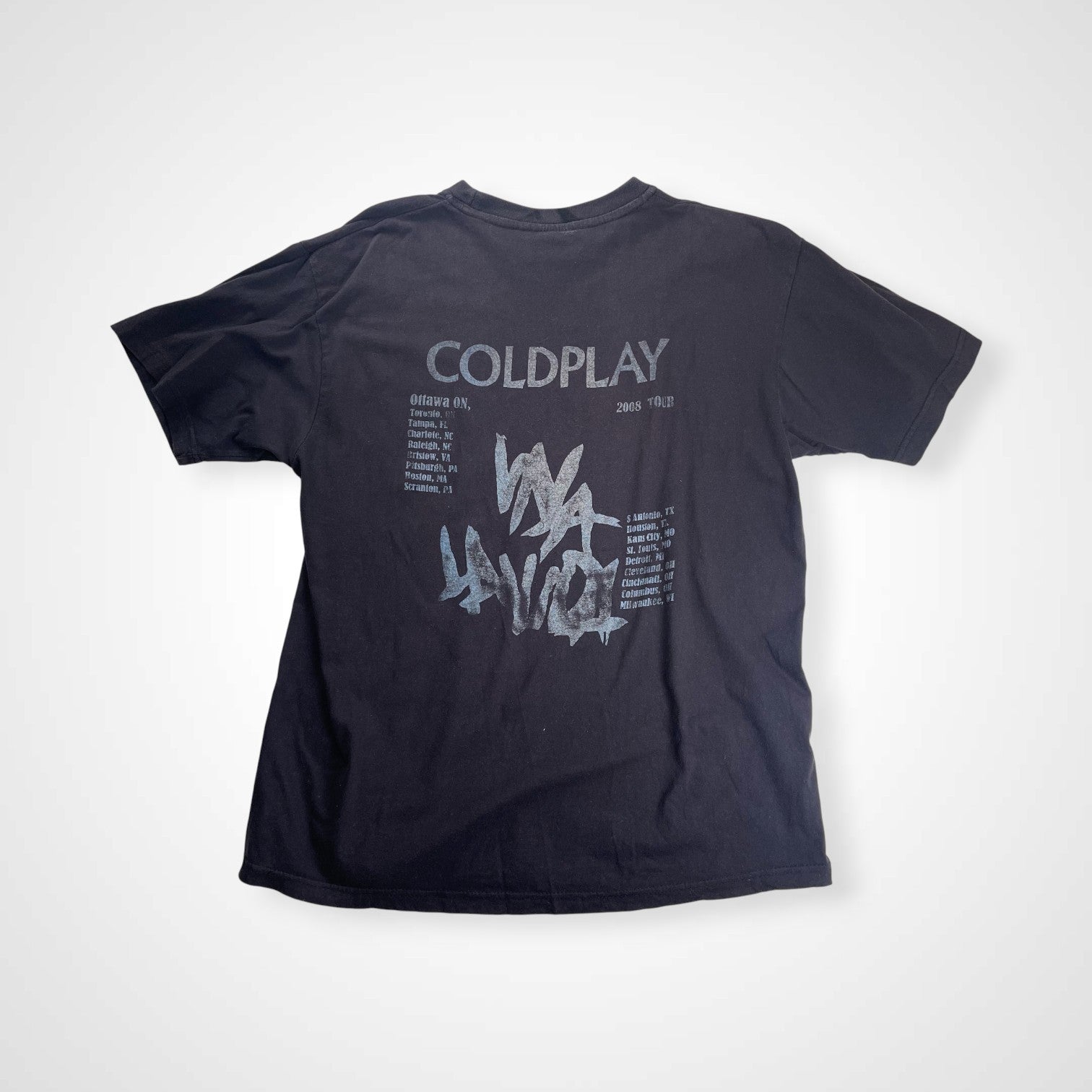 COLDPLAY コールドプレイ / 00s 「美しき生命／Viva La Vida」 ツアーTシャツ バンドT SIZE:M-L程度