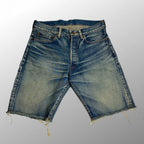 11SS kolor カラー / カットオフ デニムハーフパンツ シンチバック 阿部潤一 SIZE：1