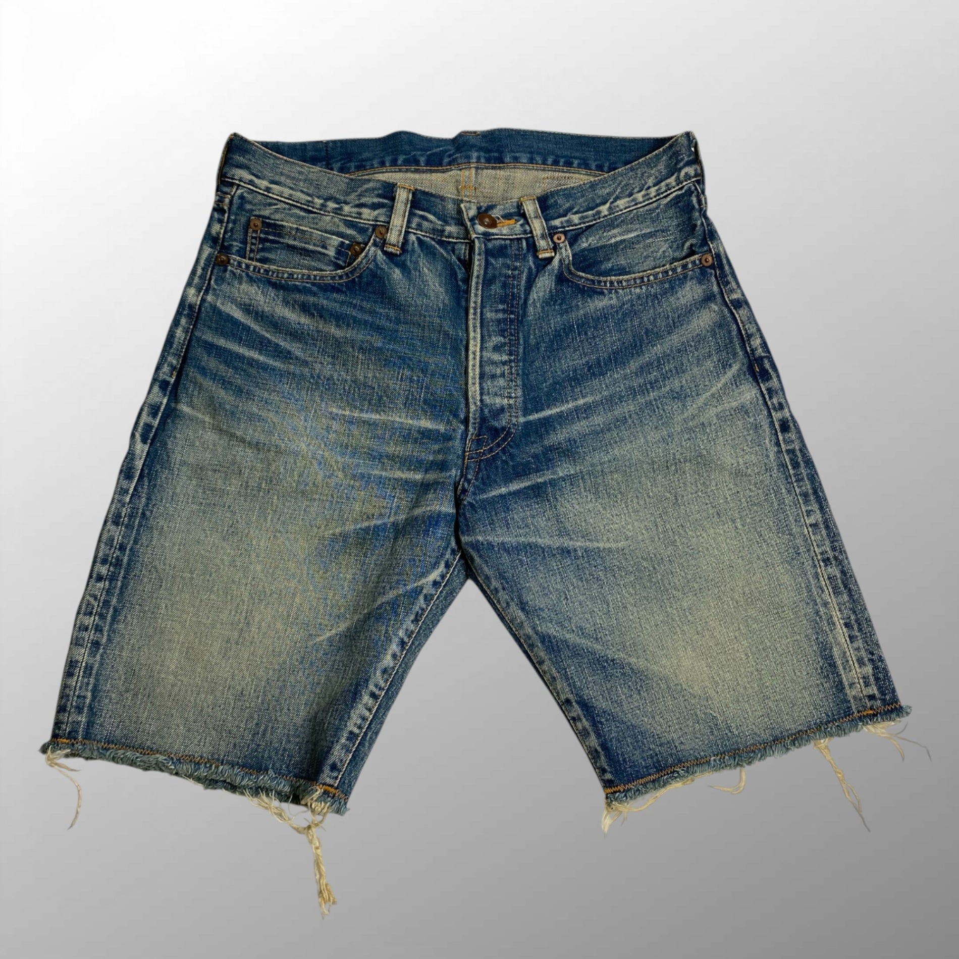 11SS kolor カラー / カットオフ デニムハーフパンツ シンチバック 阿部潤一 SIZE：1