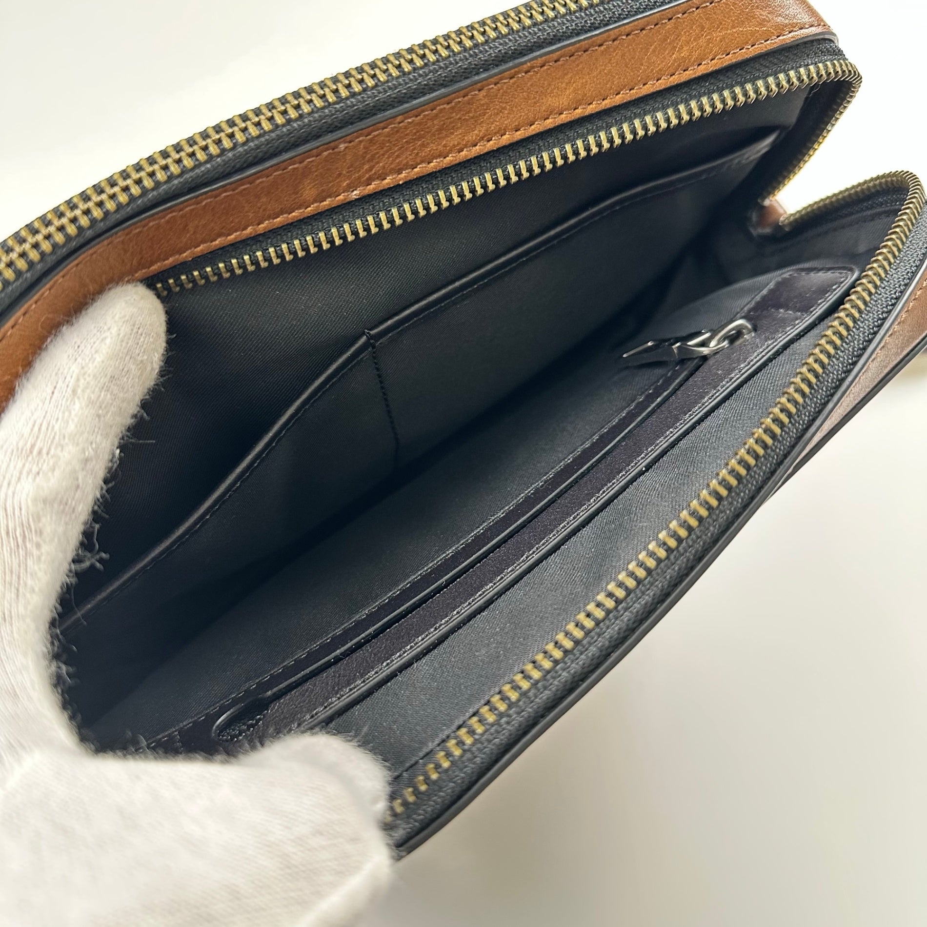 COACH コーチ / オールレザー セカンドバッグ クラッチバッグ 93527