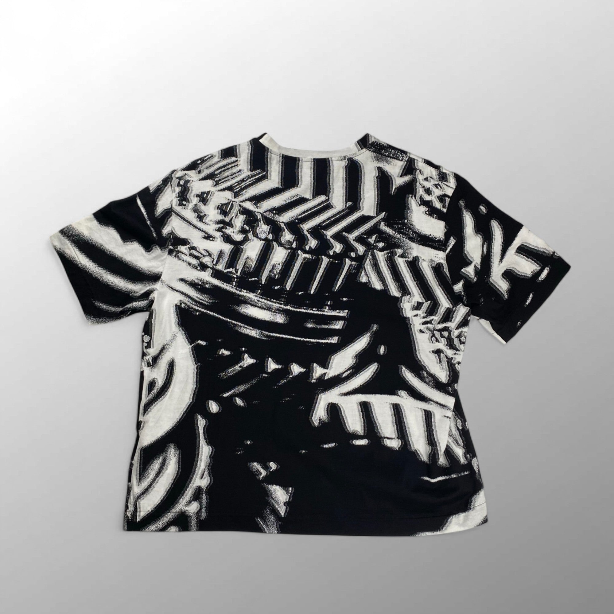 【極美品】 dunhill ダンヒル / GEAR ジャガード Tシャツ 総柄 Gear Short Sleeve T-Shirt 参考定価：60,000程度 SIZE:L