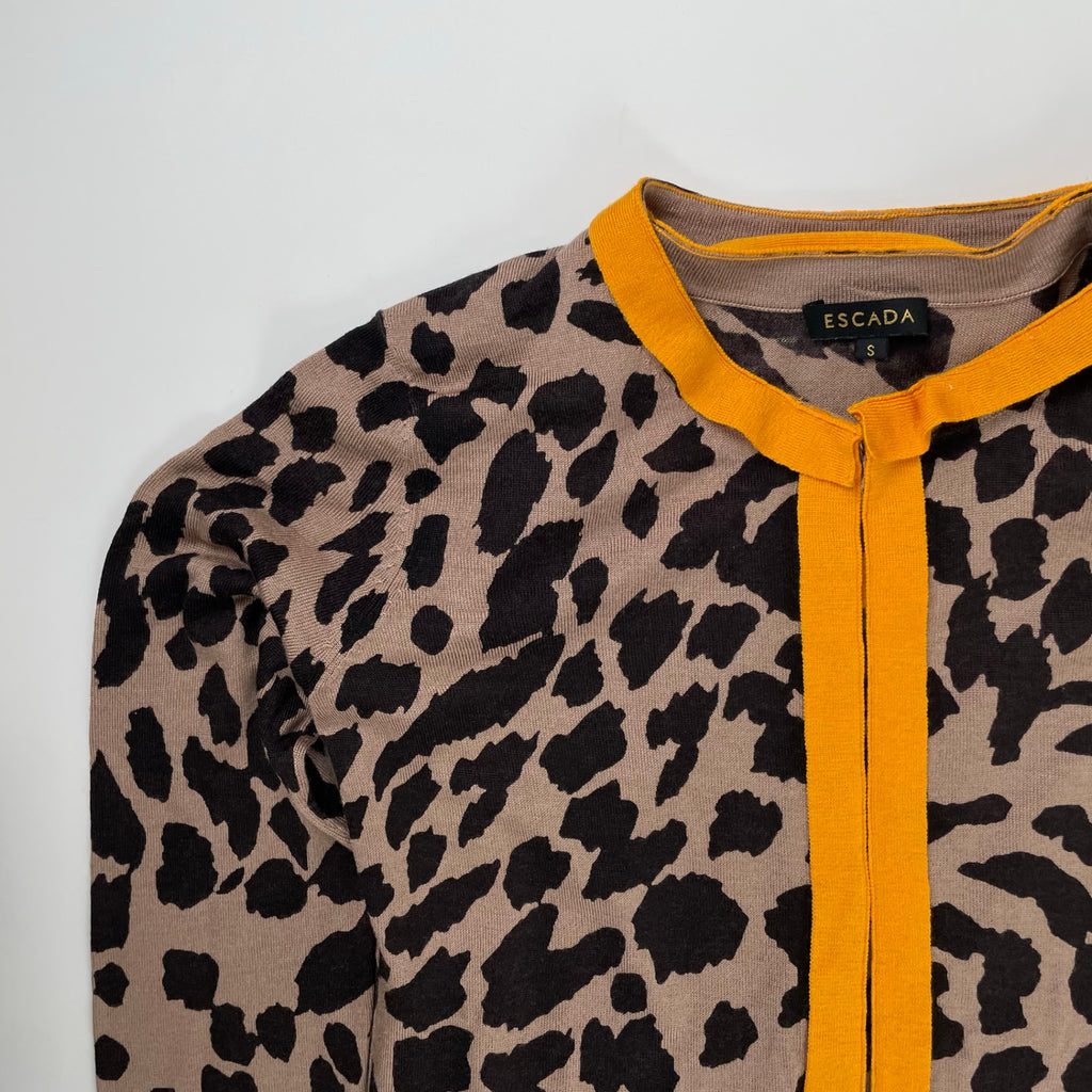 ESCADA エスカーダ / シルクMIXレオパードアンサンブル 参考定価：80,000程度 SIZE：S