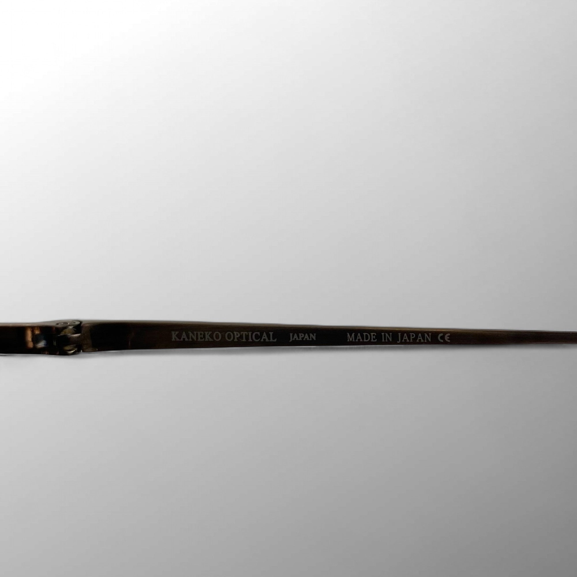 【未使用級】 金子眼鏡 JAPANシリーズ / チタンフレーム ボストン型アイウェア ブロンズカラー 度なしクリアレンズ KJ-62 参考定価：50,000+tax