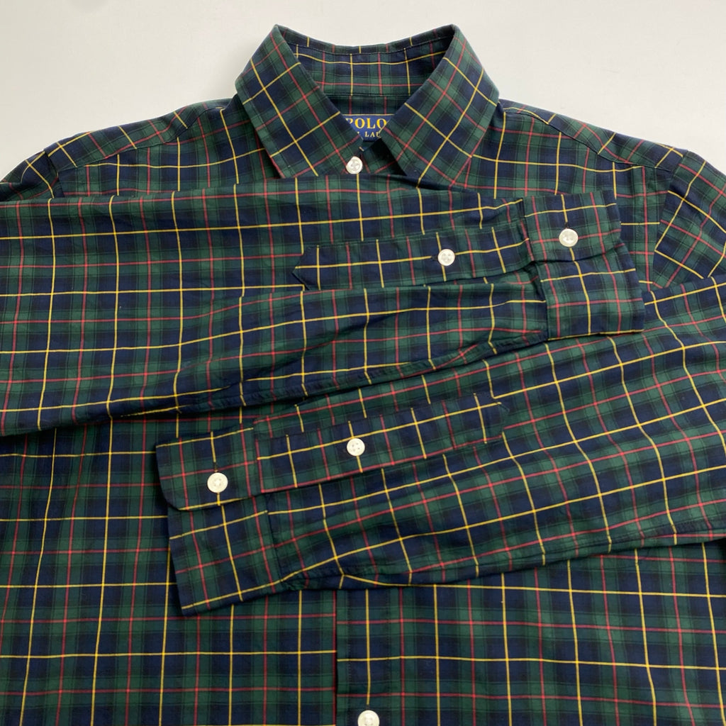 POLO RALPH LAUREN ポロ ラルフローレン / ボタンダウンシャツ ブラックウォッチ柄 SIZE:XS(S程度)