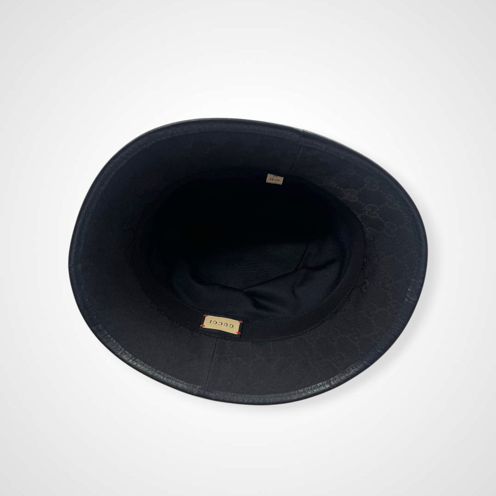 GUCCI グッチ / GGキャンバス フェドラハット ダブルG 参考定価：72,000+tax ブラック