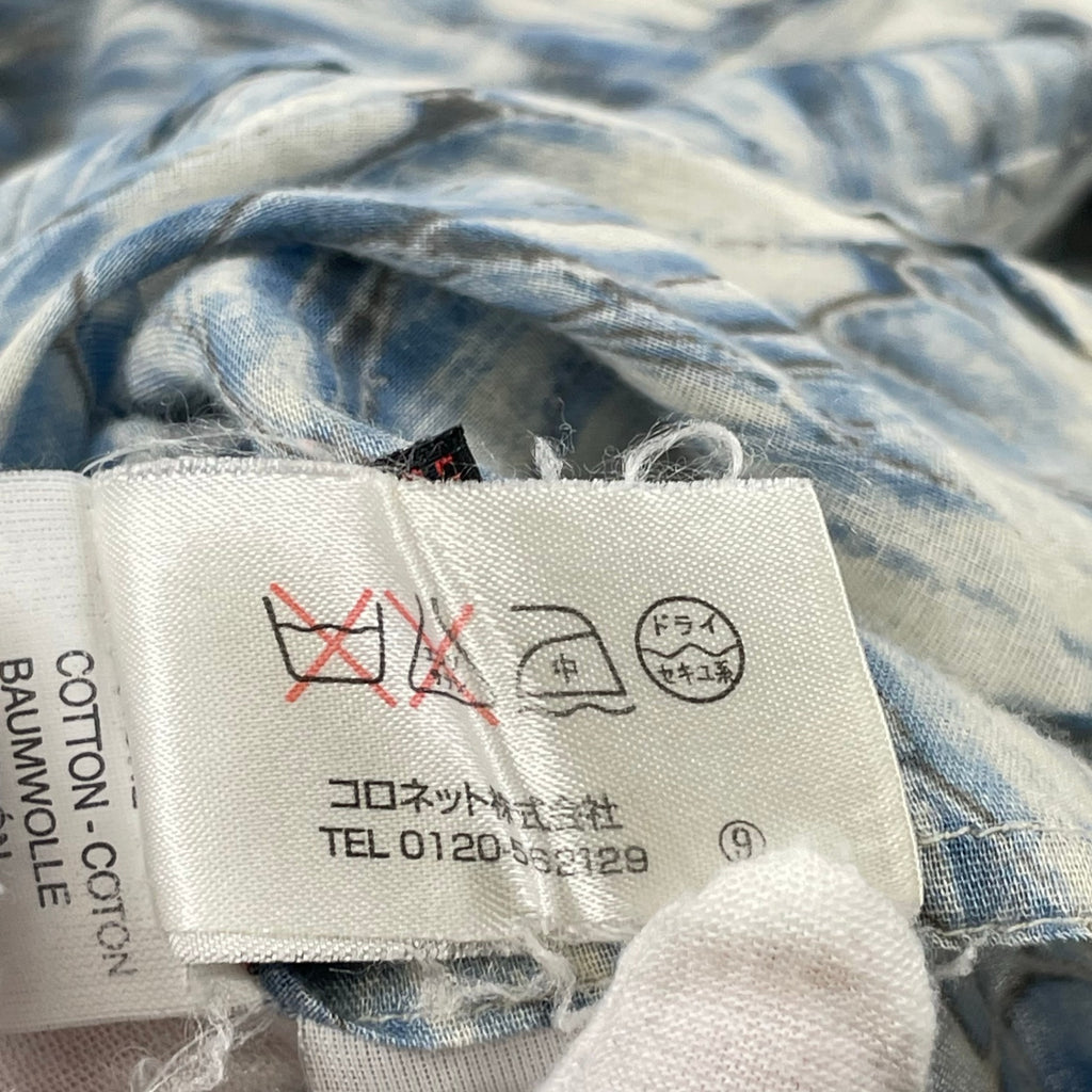 roberto cavalli / パイソン＆フェザー柄切替シャツ 参考定価：100,000程度 SIZE:48