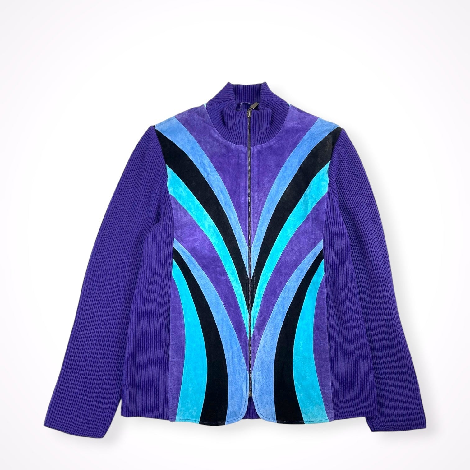VINTAGE / 〈Bob Mackie〉スウェード×ニットジャケット