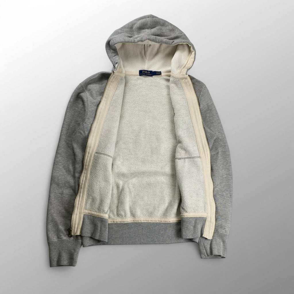 POLO RALPH LAUREN ポロラルフローレン / ジップアップパーカー フードサーマル ポニー刺繍 SIZE：S