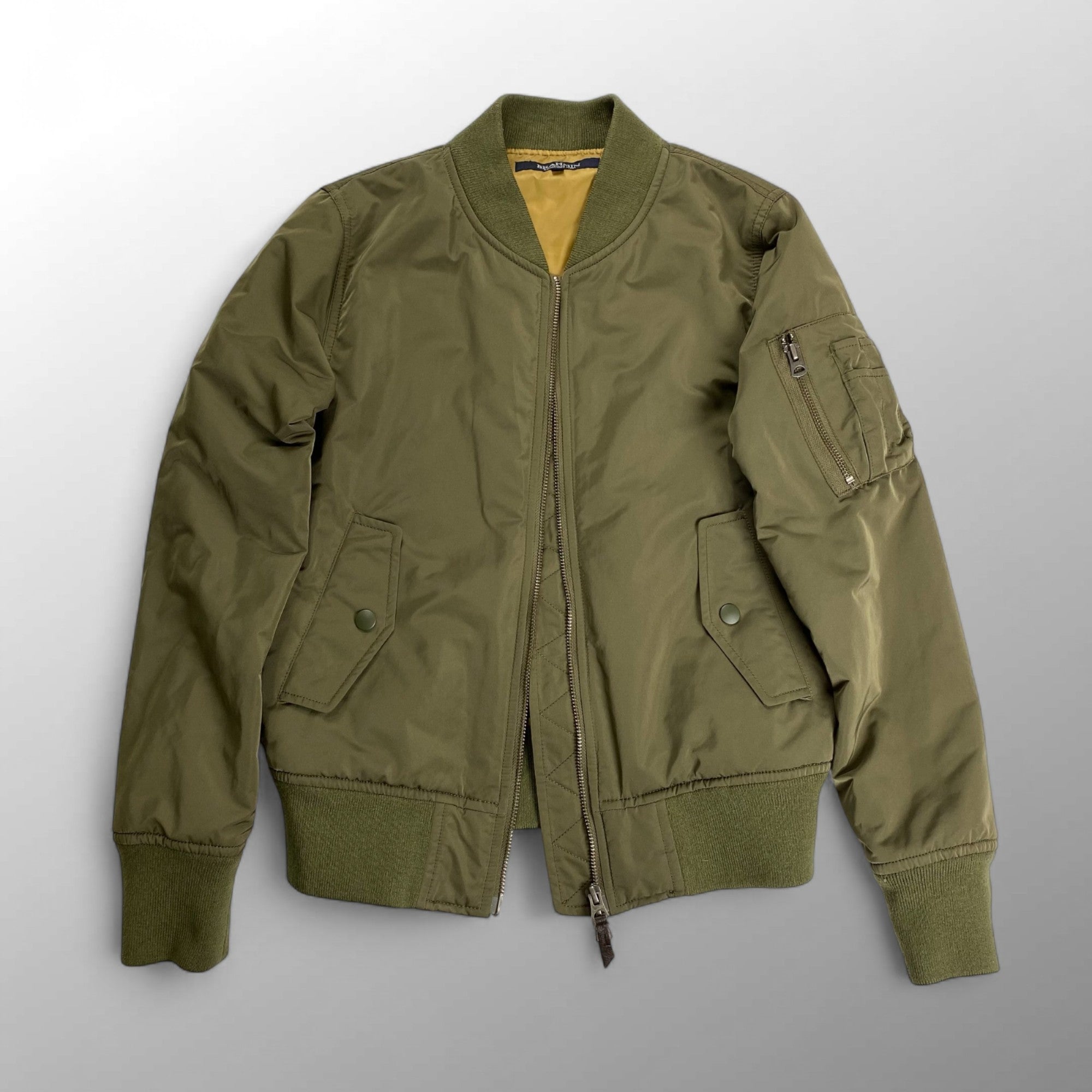 BRAHMIN ブラーミン / MA-1ジャケット 中綿 オリーブ SIZE：38