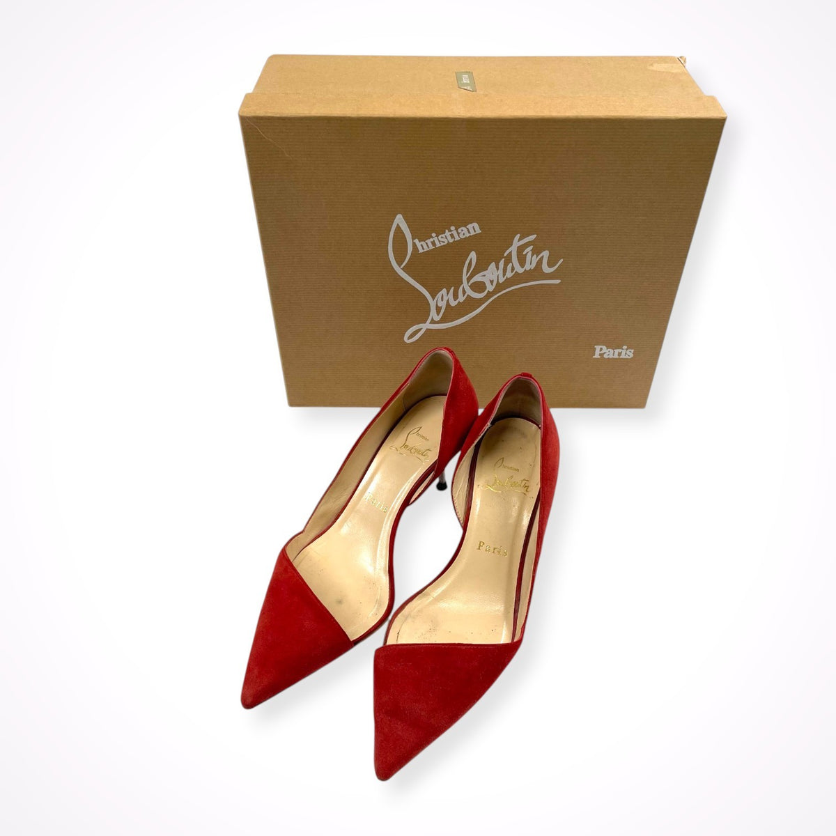 Christian Louboutin / メタルヒールスウェードパンプス 箱付 参考定価：120,000程度 SIZE:36