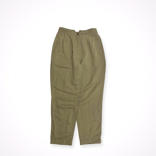 VINTAGE / ユーロヴィンテージ リネンツータックスラックス SIZE:44