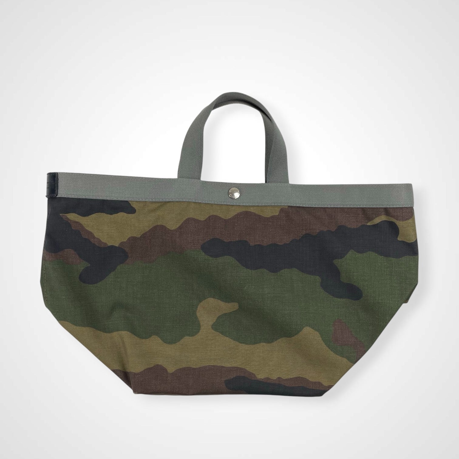 Herve Chaplier エルベ シャプリエ / 迷彩柄舟型トート 725W 参考定価：44,800+tax SIZE:Lサイズ 29cm×49cm