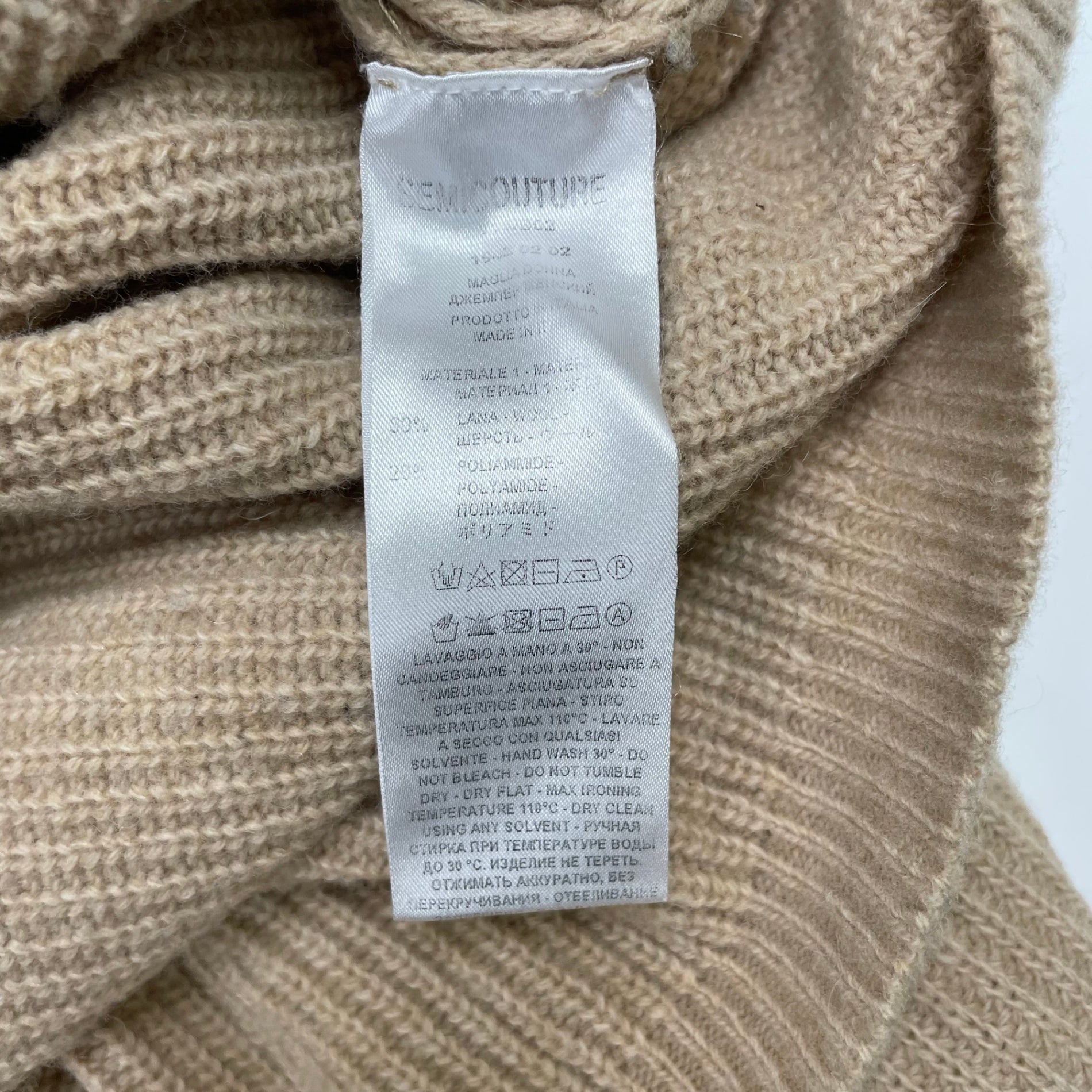 SEMICOUTURE セミクチュール / ラウンドリブロングニット 参考定価：30,000程度 SIZE:S