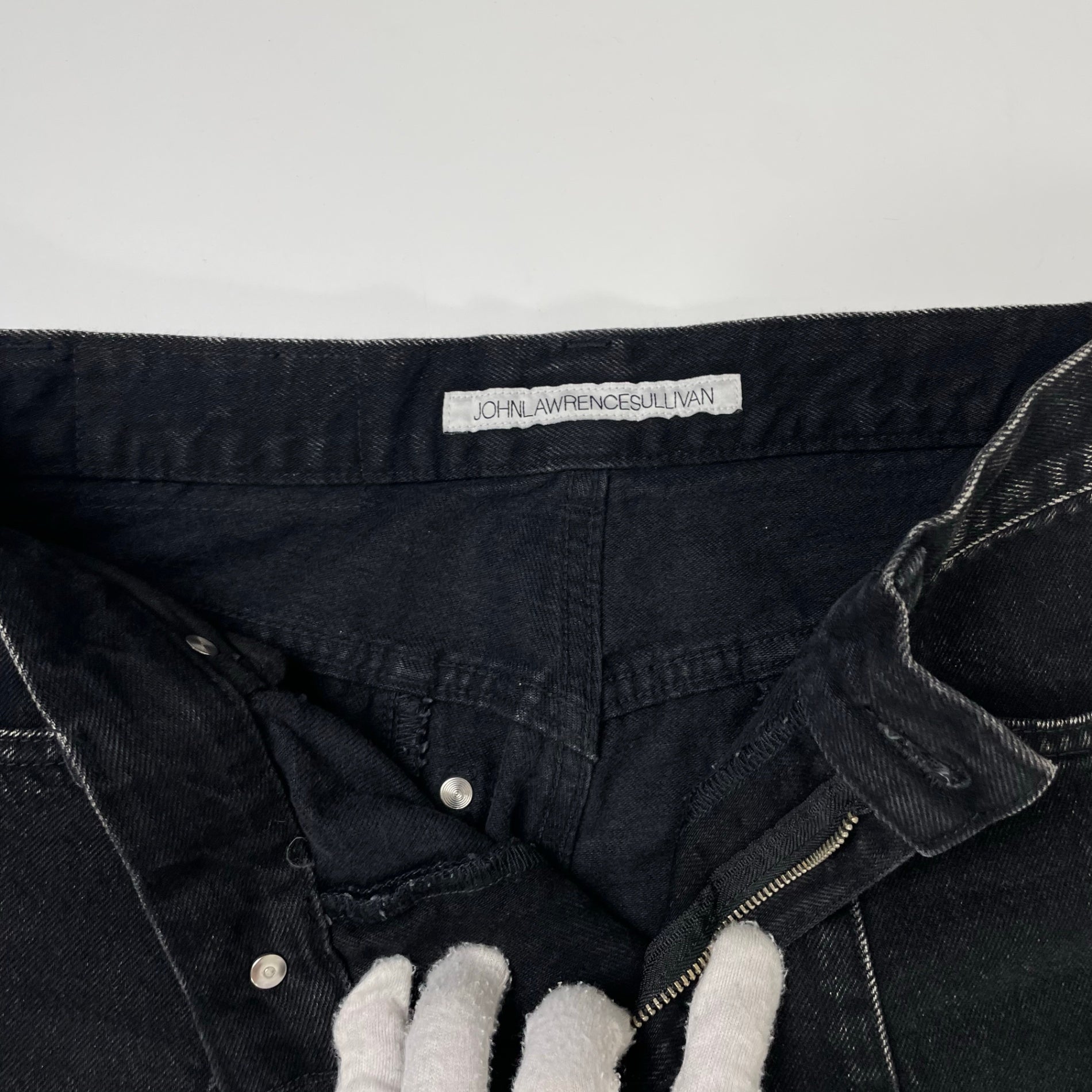 JOHN LAWRENCE SULLIVAN ジョンローレンスサリバン / WASHED DENIM HOLLOWED OUT PANTS 参考定価：48,000+tax SIZE:S