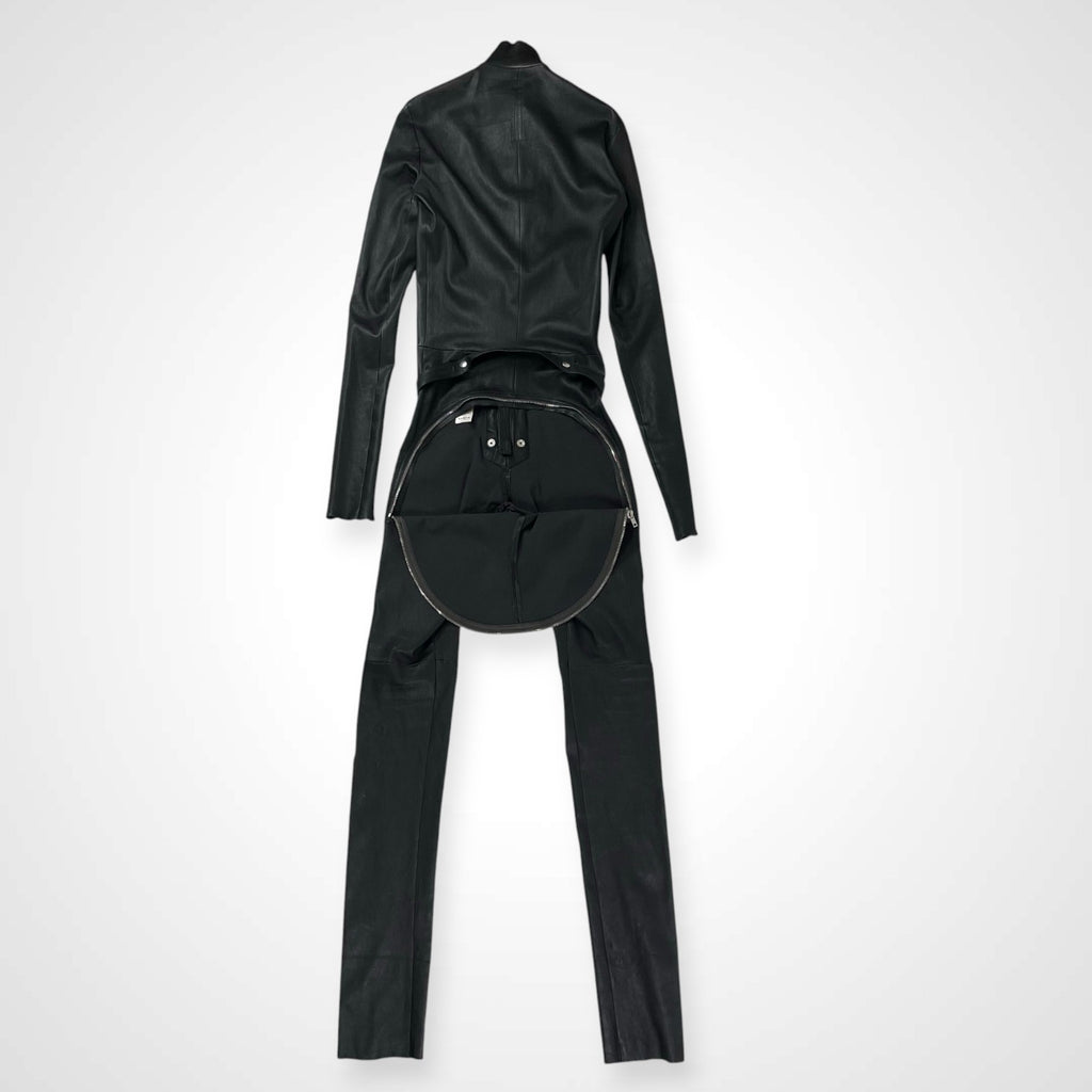 Rick Owens リックオウエンス / tight gary leather flight suits レザージャンプスーツ RR02A5550-LS SIZE:48