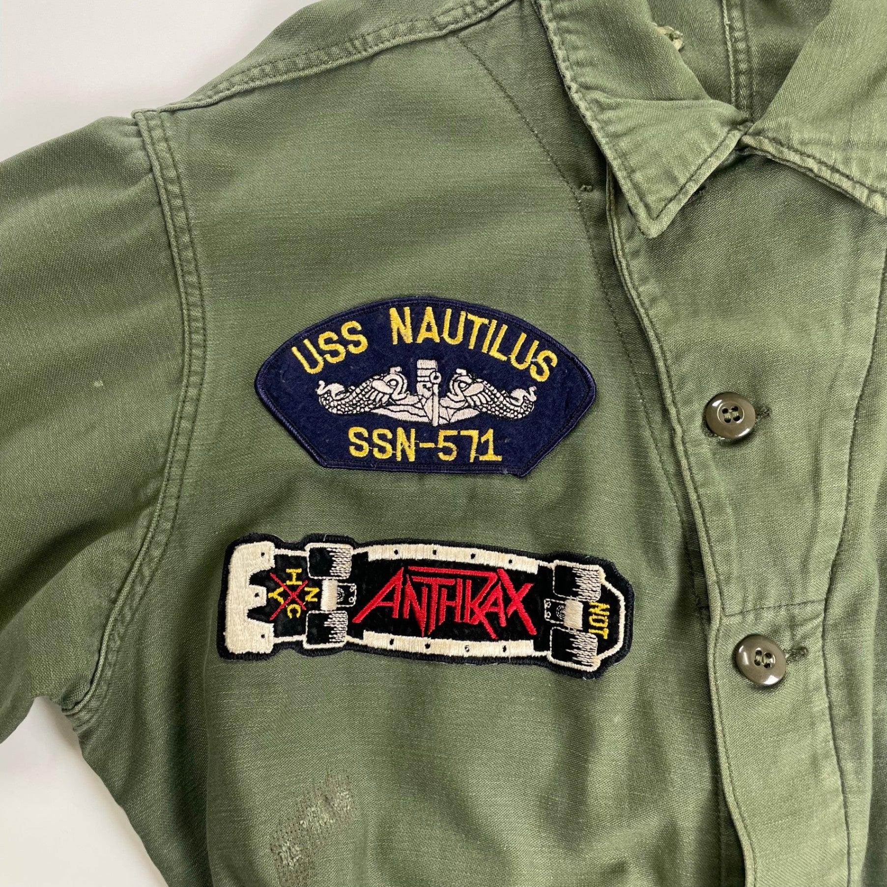 VINTAGE ヴィンテージ / リメイクオールインワン コットンサテン OG-107 ツナギ SIZE：L程度