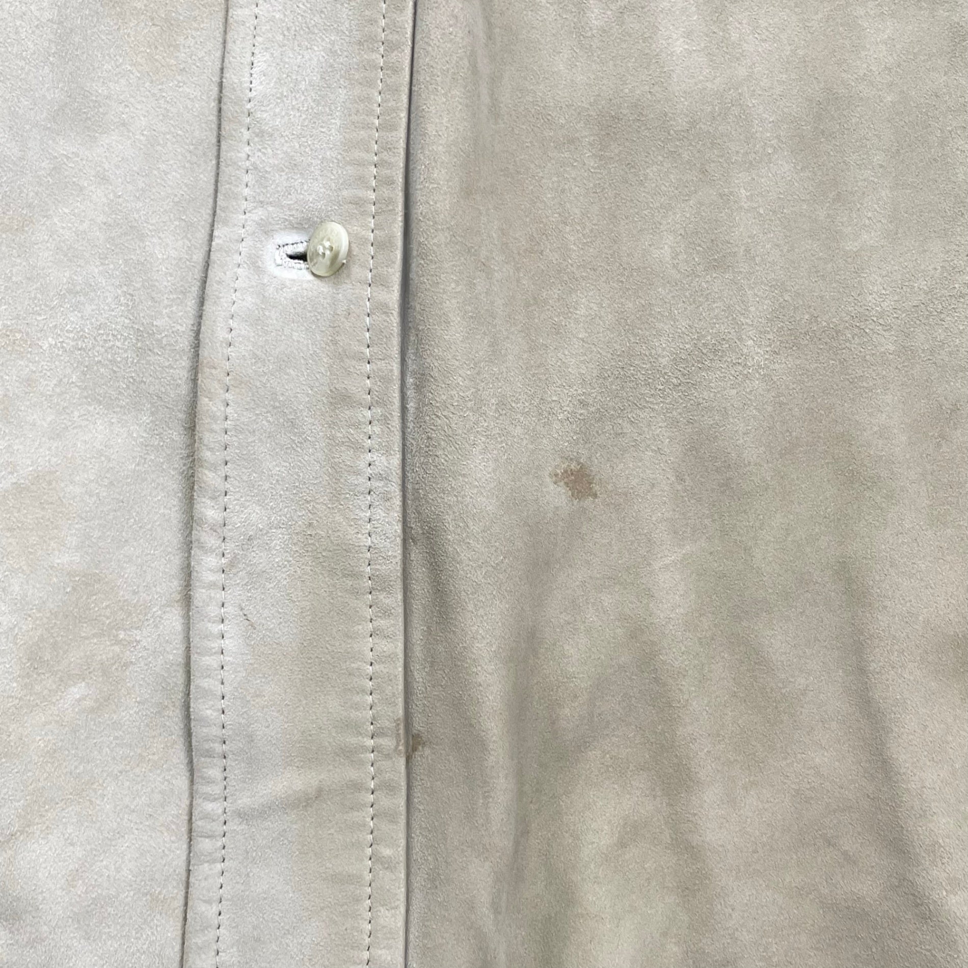 VINTAGE ヴィンテージ FACONNABLE / 古着 ゴートレザーシャツ ボタンダウン SIZE:L