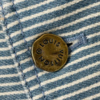 LOUIS VUITTON / 21SS ストライプモノグラムワーク デニムジャケット ヴァージルアブロー SIZE:XL