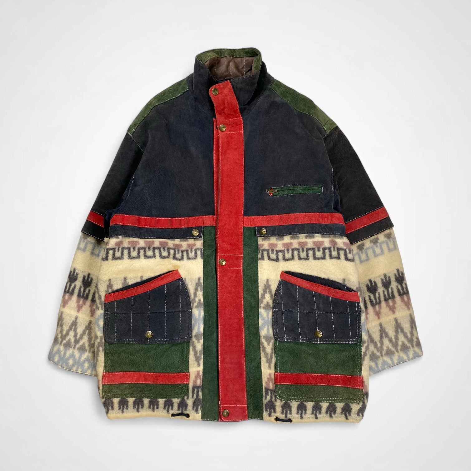 VINTAGE ヴィンテージ / ヴィンテージ フリース×レザー ジャケット SIZE：M