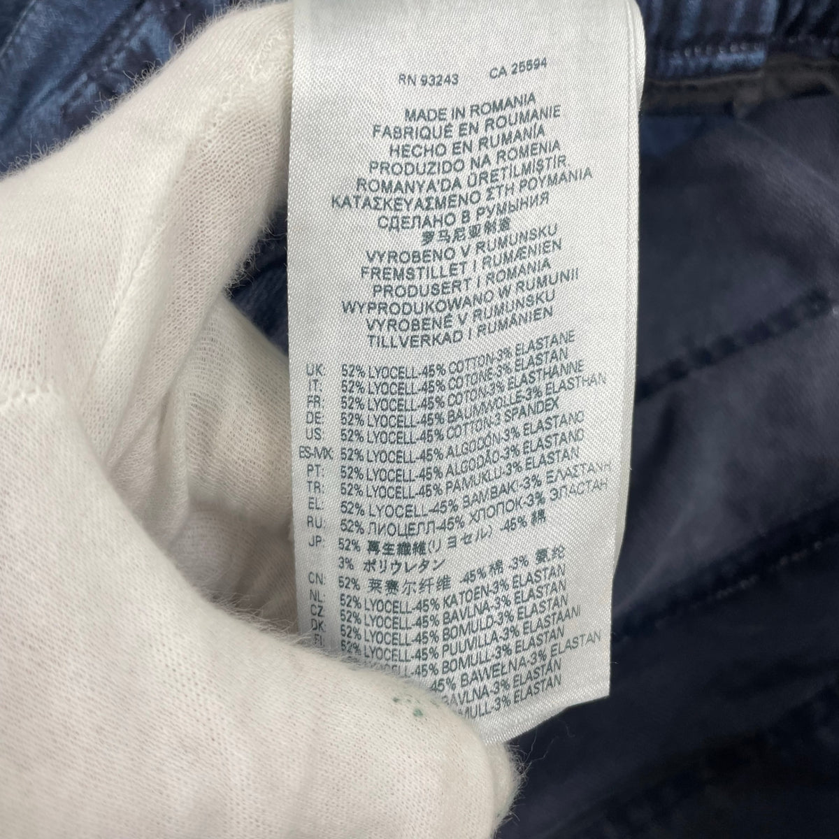 DIESEL / ボンテージカーゴパンツ 転写デニム インディゴ SIZE:29