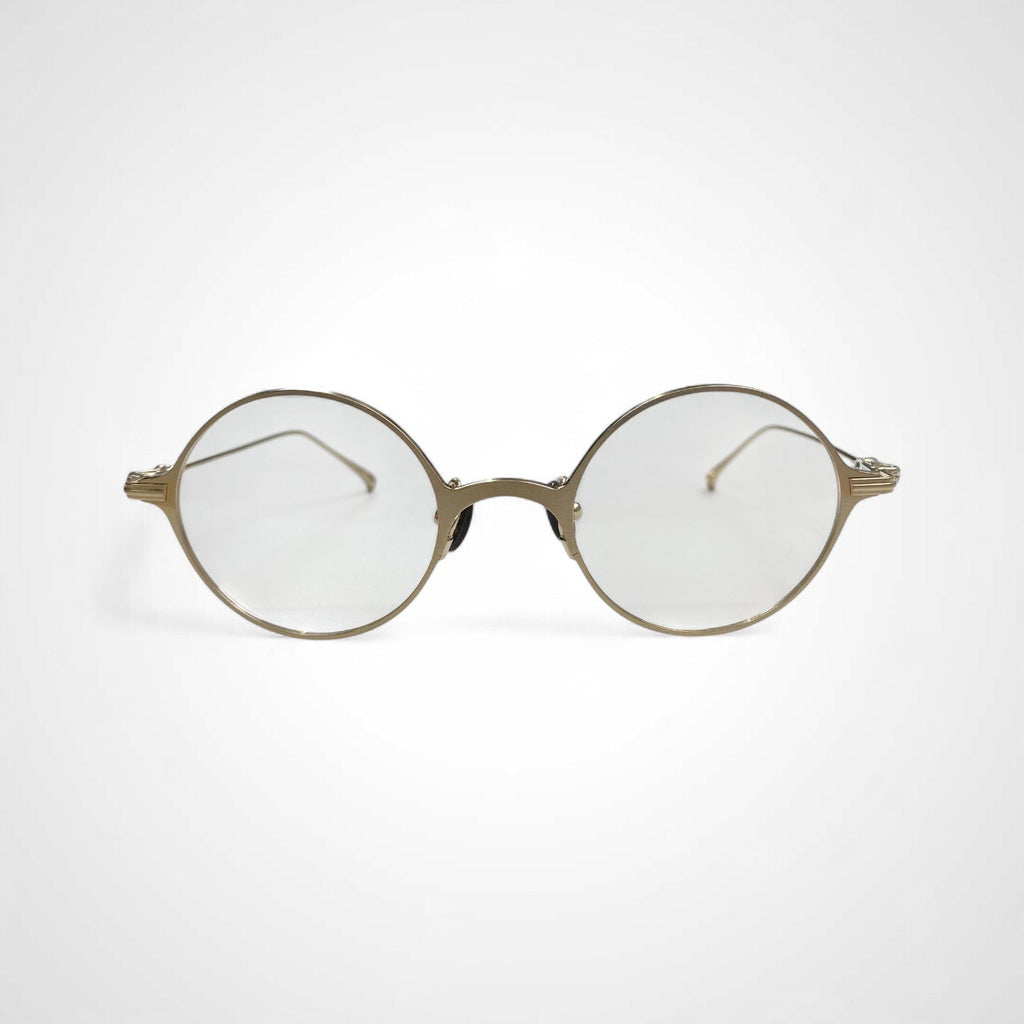 金子眼鏡 「PREMIUMシリーズ」 / ラウンド SILVER925ミックス 度なしクリアレンズ 参考定価：80,000程度 SIZE:47□22-141