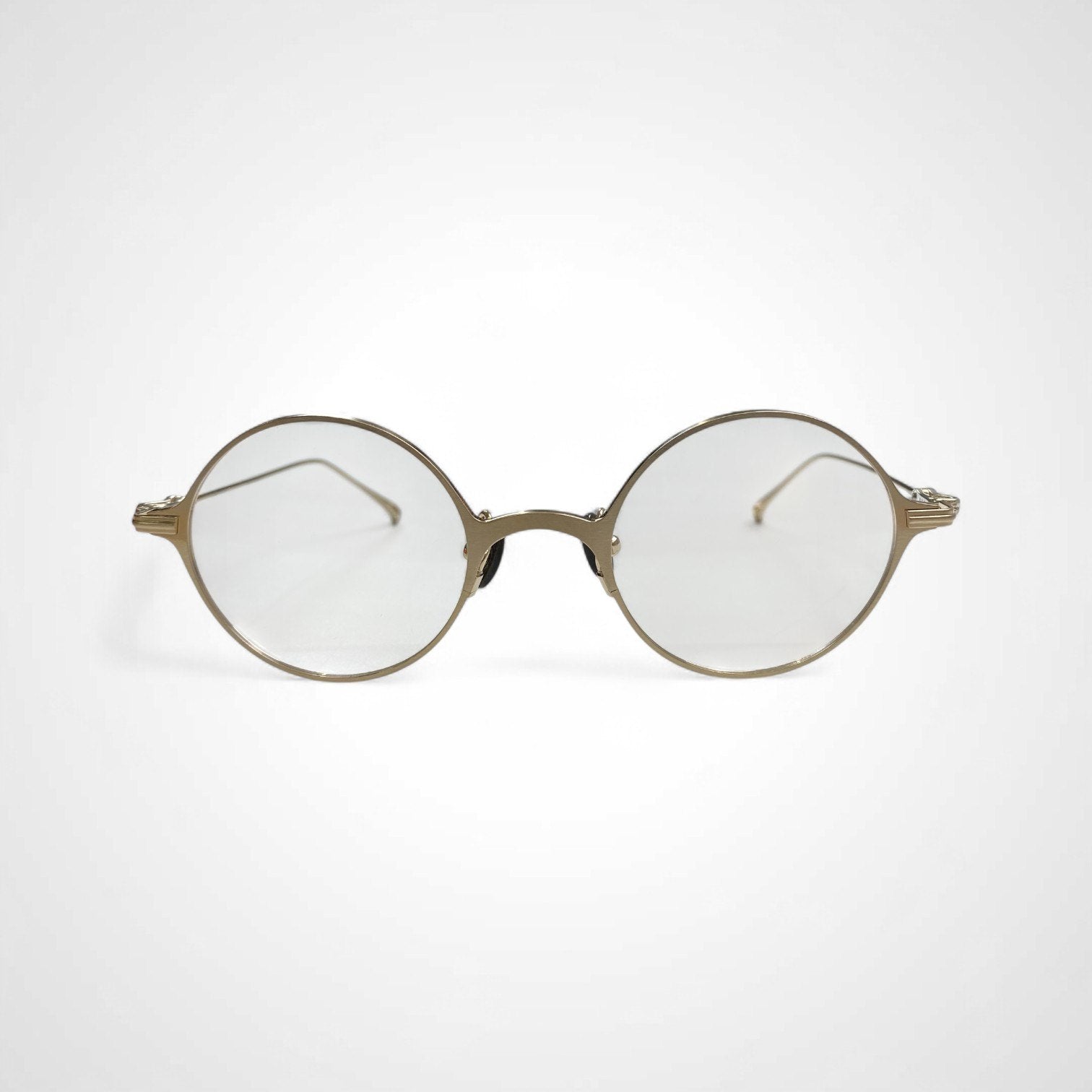 金子眼鏡 「PREMIUMシリーズ」 / ラウンド SILVER925ミックス 度なしクリアレンズ 参考定価：80,000程度 SIZE:47□22-141