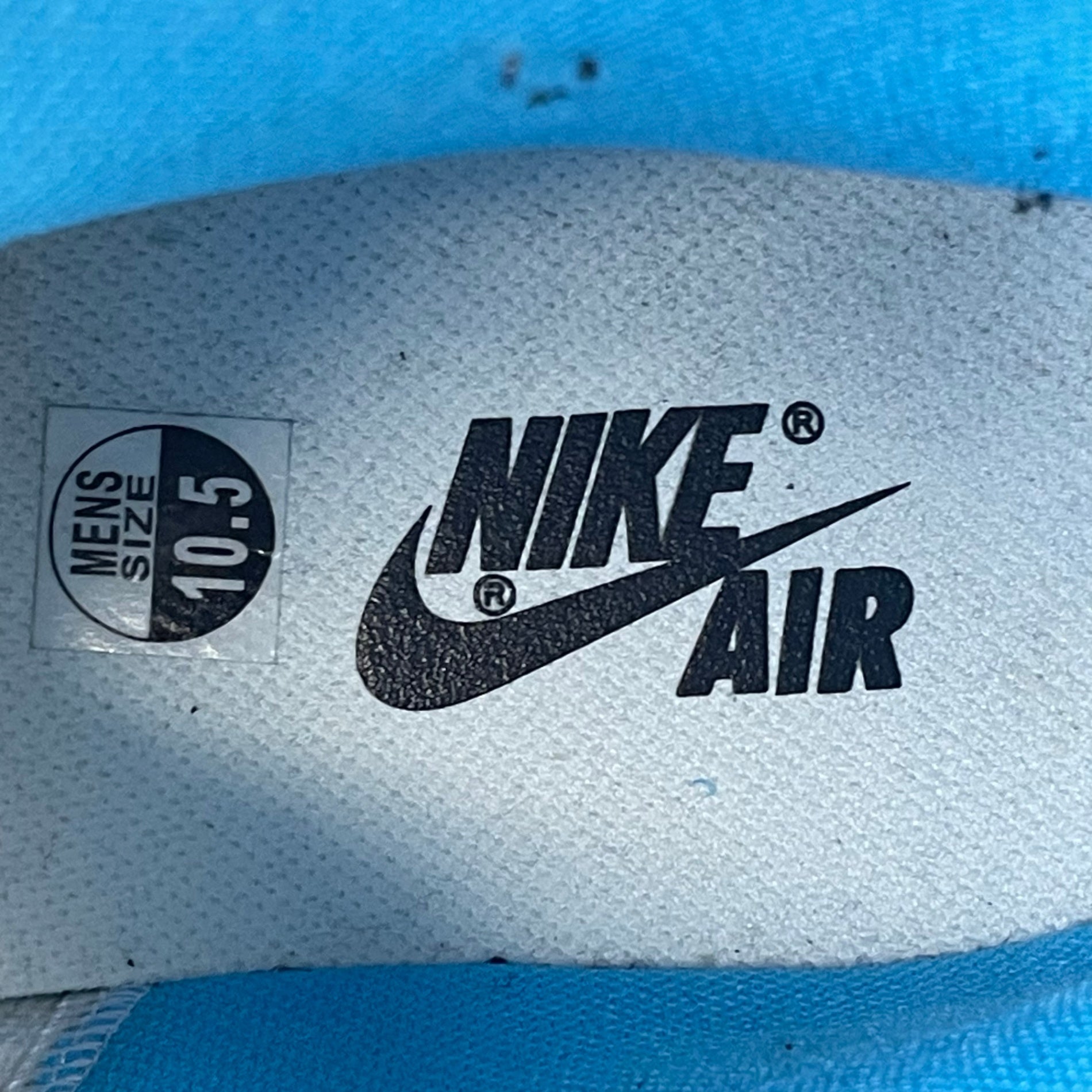 NIKE × OFF WHITE / Air Jordan 1 High UNC "White/Dark Powder Blue" 箱付 SIZE：28.5cm