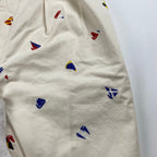 【未使用】 BEAMS PLUS ビームスプラス / 2 Pleats Shorts Embroidery On Print 5ポケット 2タック ハーフパンツ 参考定価：30,000+tax SIZE:L