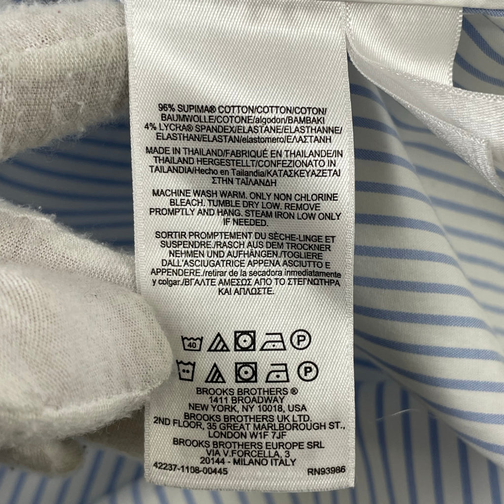 Brooks Brothers / 半袖ストライプシャツ 参考定価：16,000程度 SIZE:15 1/2(L程度)