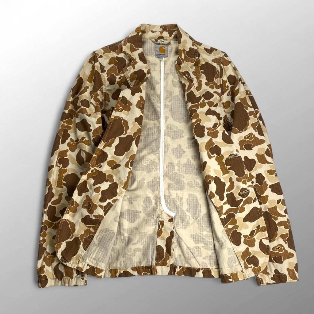 carhartt カーハート / CANE BLAZER ダックカモ リップストップ テーラードジャケット 参考定価：20,000程度 SIZE:S