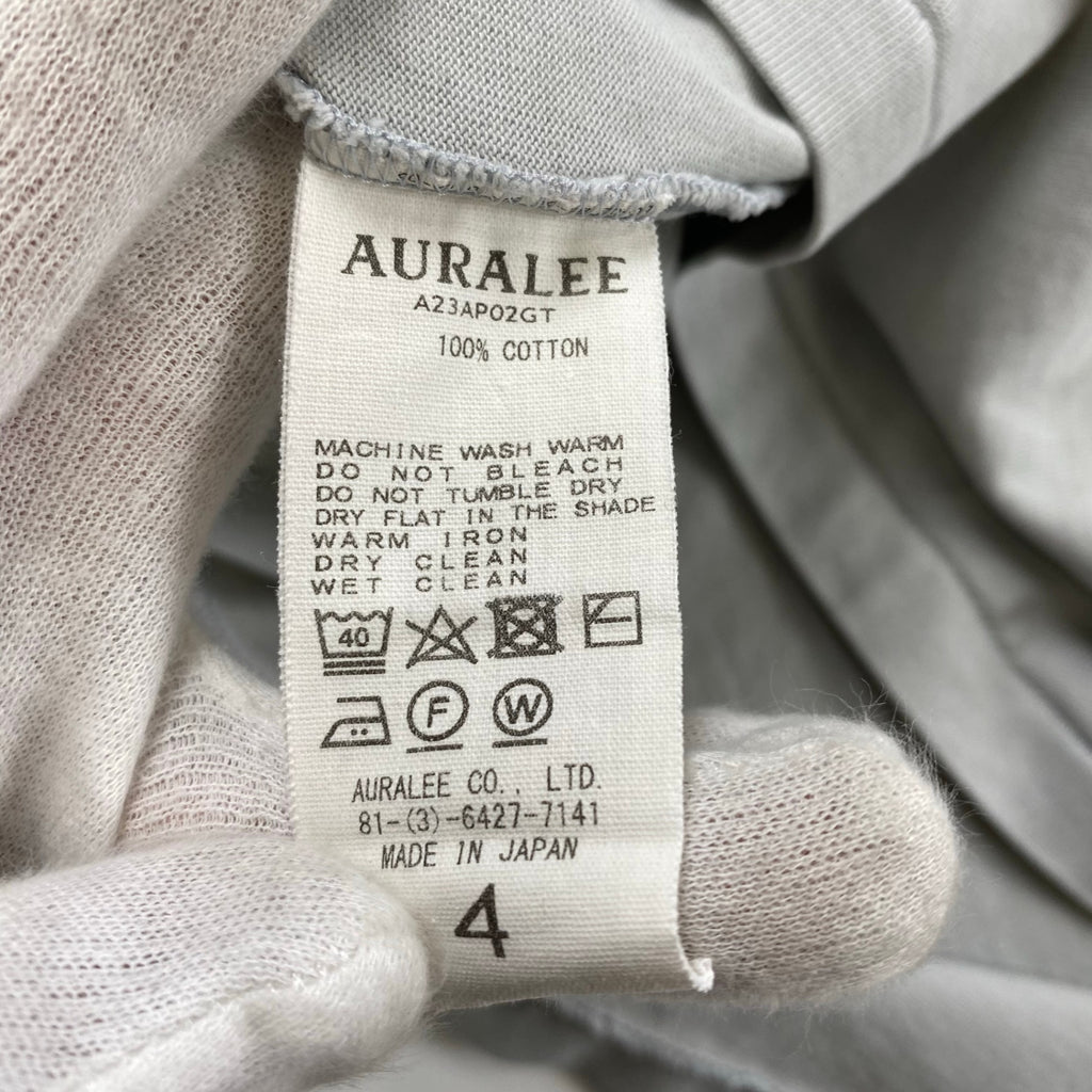 AURALEE オーラリー / Luster Plaiting Hi Neck L/S Tee ハイネック カットソー Tシャツ A23AP02GT SIZE:4