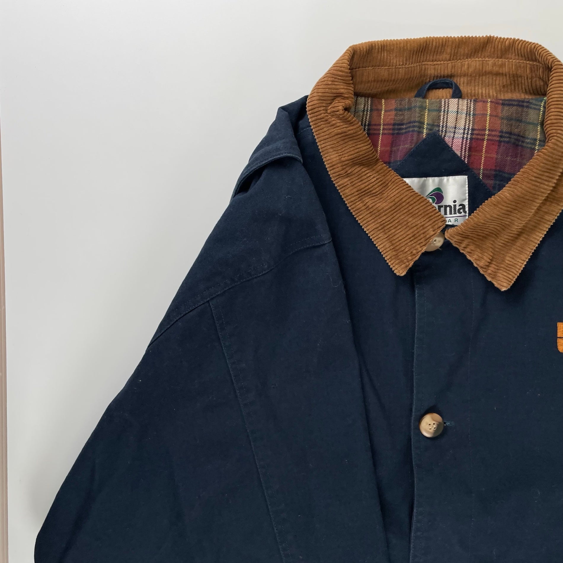 VINTAGE ヴィンテージ / ダック地カバーオール 企業ロゴ SIZE:XL