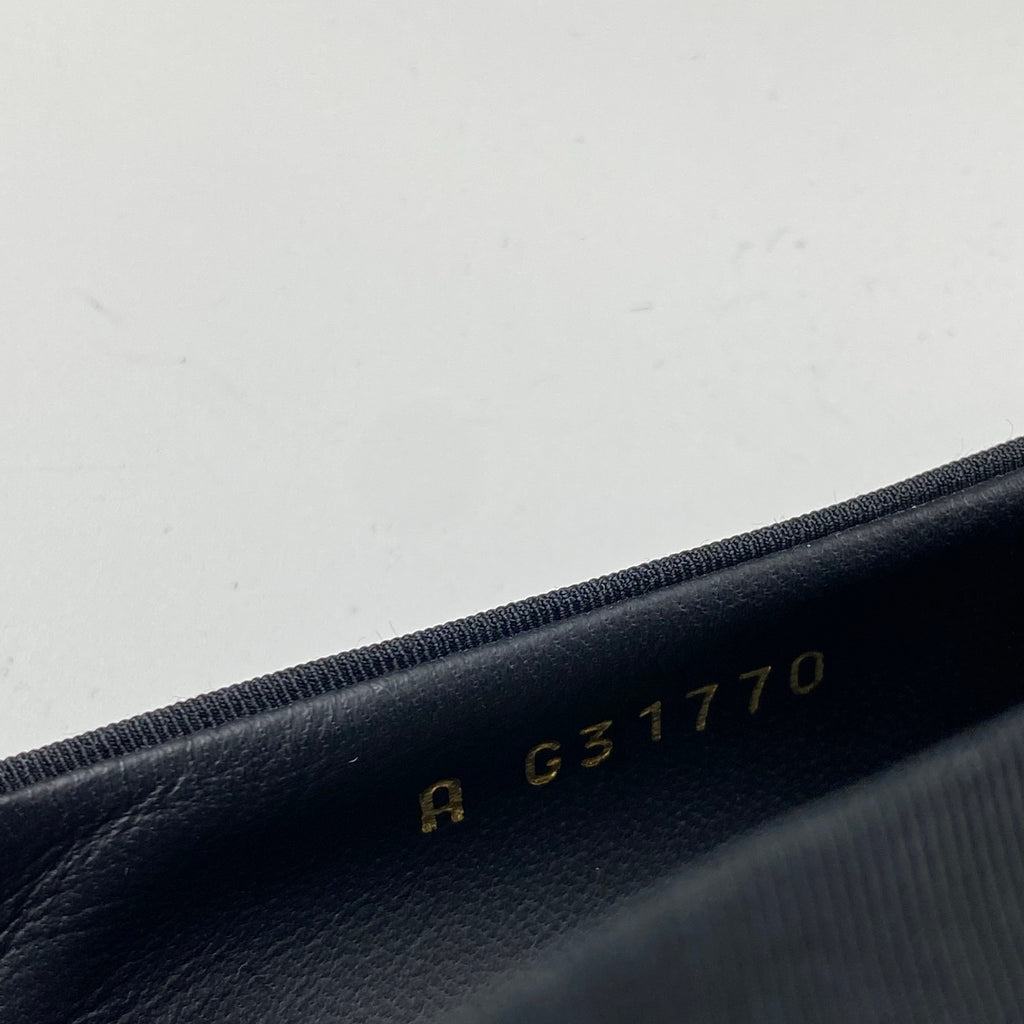 【極美品】 2016年 ラガーフェルド期 CHANEL シャネル / 三連パール×リボン ココマーク パンプス カール・ラガーフェルド期 SIZE:36 1/2 C（約23.5cm）