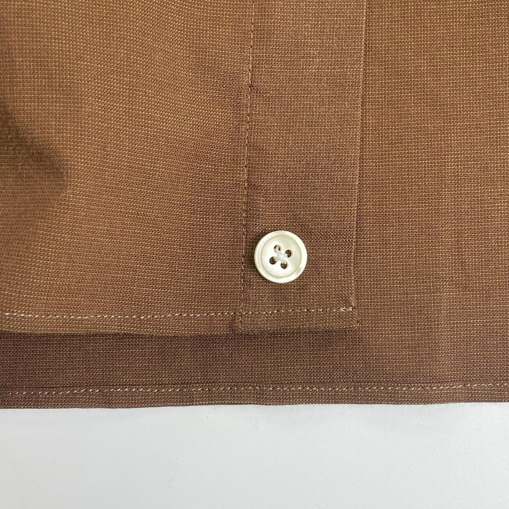 Yohji Yamamoto A.A.R ヨウジヤマモト アール / 90-00s 偏光 ボックスシルエットシャツ ブラウン 参考定価：16,000程度 SIZE：M