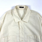 YLEVE / コットンナイロンオープンカラーシャツ 参考定価：24,000+tax SIZE:5