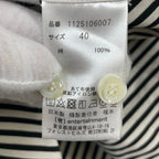 beautiful people / stripe river chin warmer shirt 参考定価：43,000+tax SIZE:40