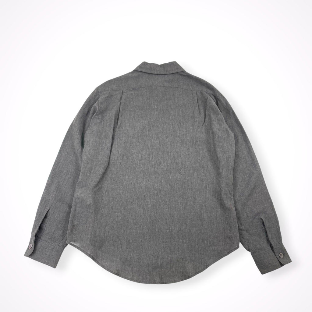 EMPORIO ARMANI / 00's リネンMIXハーフジップシャツ SIZE:44