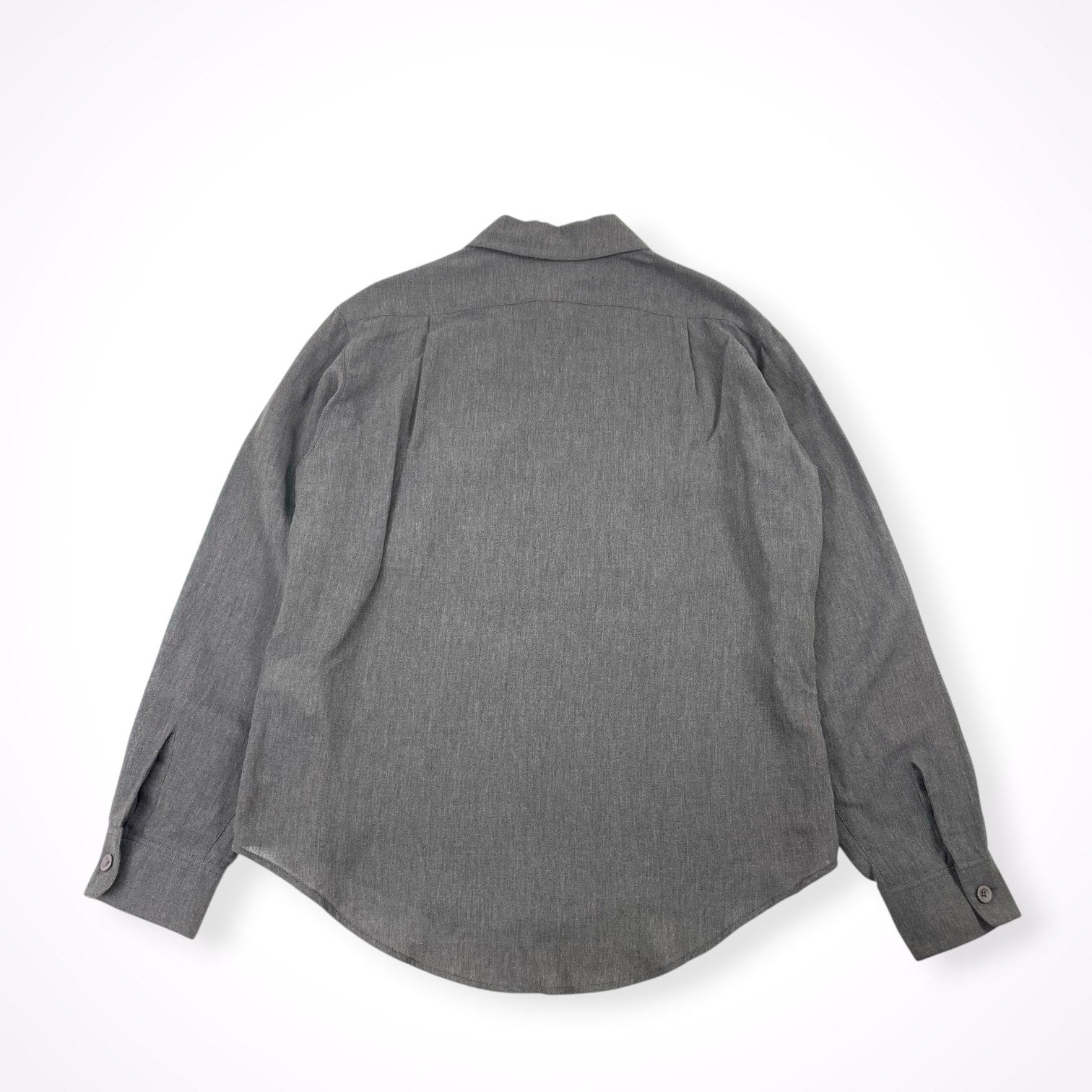 EMPORIO ARMANI / 00's リネンMIXハーフジップシャツ SIZE:44