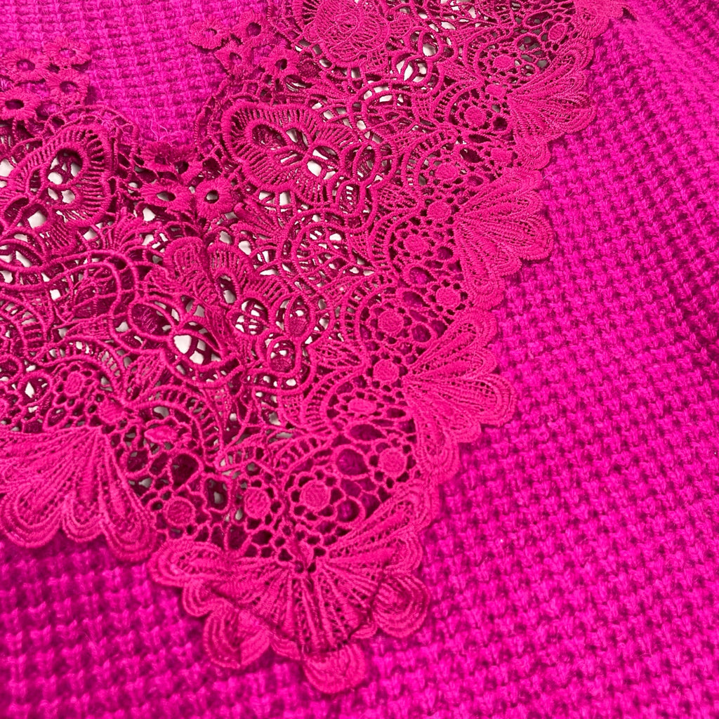 Hysteric Glamour ヒステリックグラマー / BEAR LACEワッフル編 プルオーバー 参考定価：29,800+tax SIZE：FREE