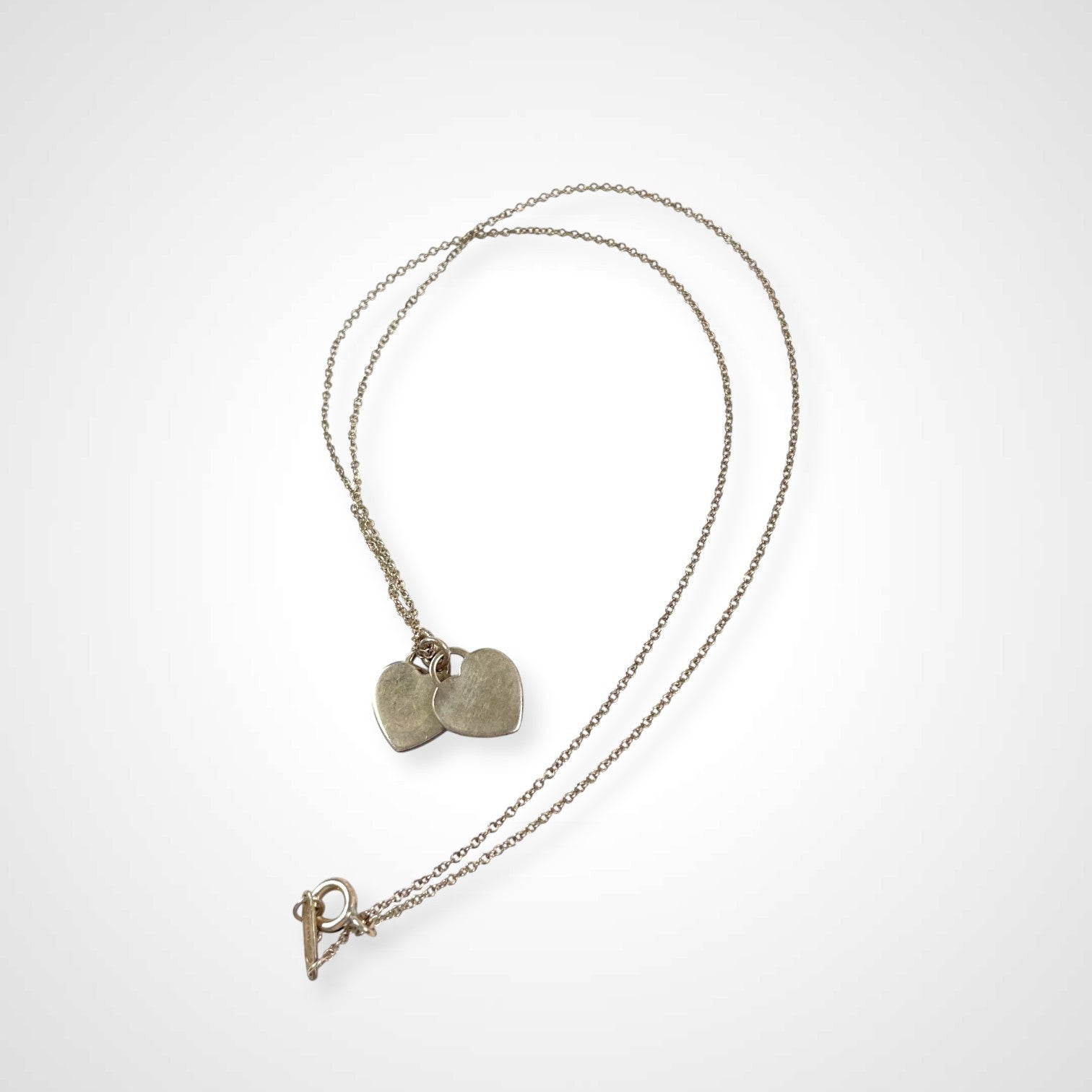 TIFFANY＆CO ティファニー / ブルーダブルハートタグペンダント 参考定価：44,000+tax