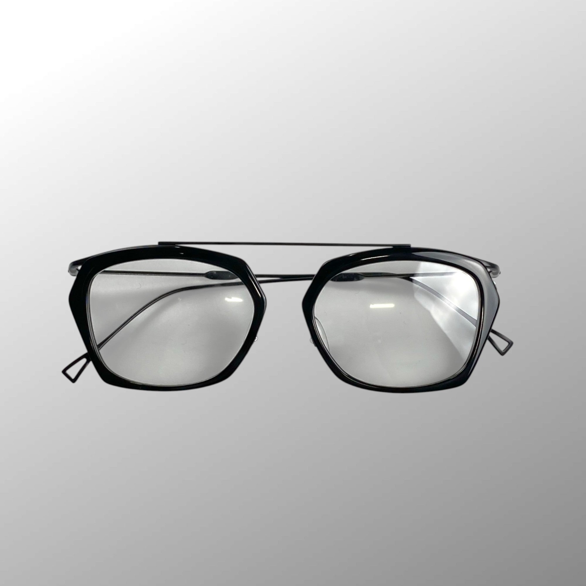 【極美品】 ISSEY MIYAKE × 金子眼鏡 / HEXAGON-S アイウェア 度なしクリアレンズ SIZE：52□17